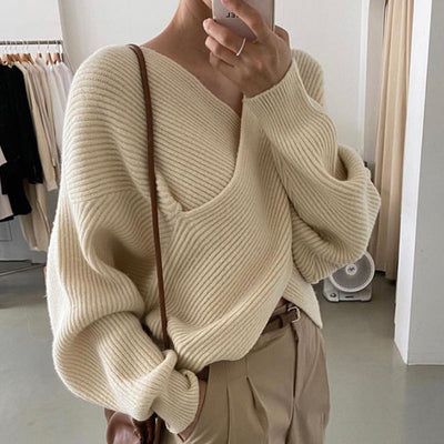 Savrani™ | Pull in maglia incrociata chic