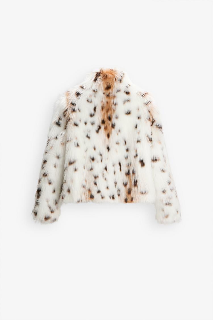 GIACCA IN FINTA PELLICCIA LEOPARDO