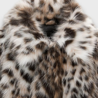 Leoline – Giacca in pelliccia sintetica con design animale