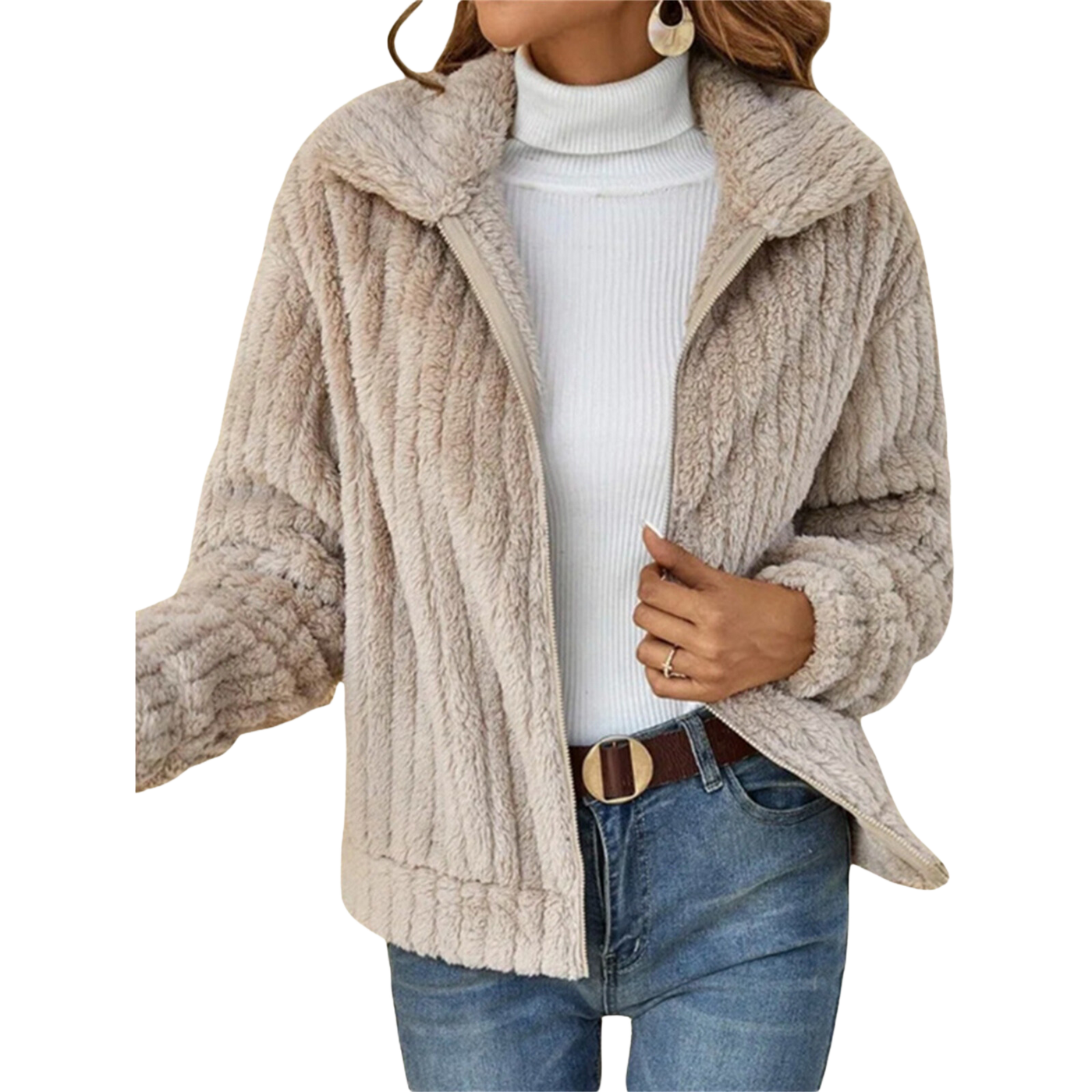 Isabella™ Giacca Comoda in Fleece Invernale