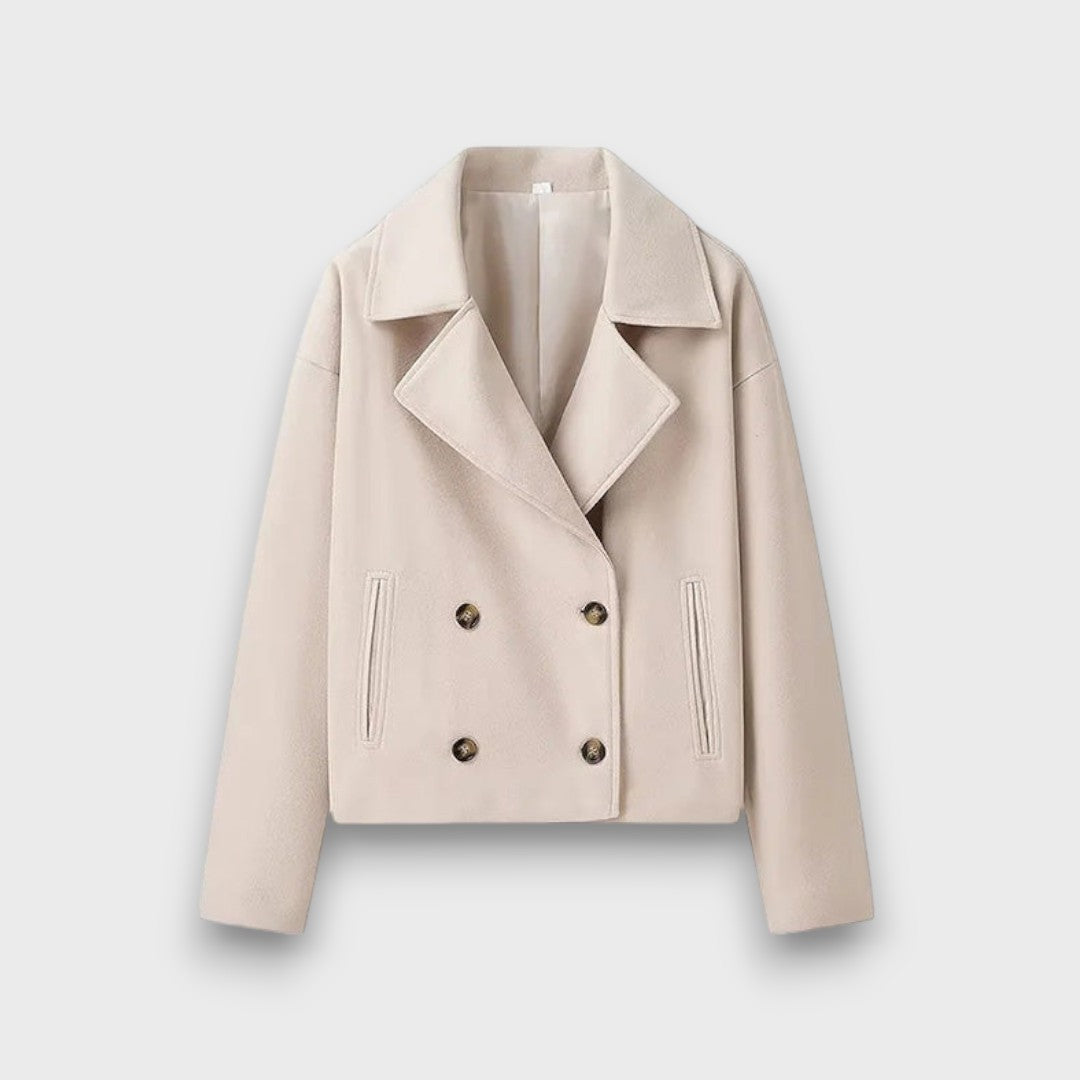 Pinalle – Cappotto corto con colletto a revers
