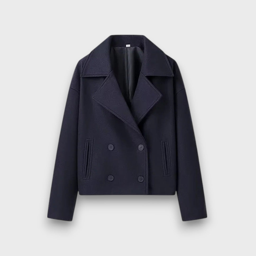 Pinalle – Cappotto corto con colletto a revers