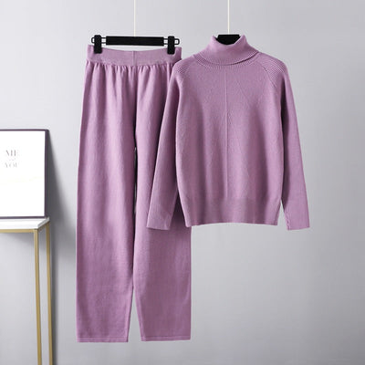 Savrani™ | Completo due pezzi Lounge in maglia a treccia