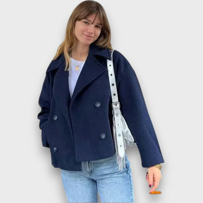 Pinalle – Cappotto corto con colletto a revers