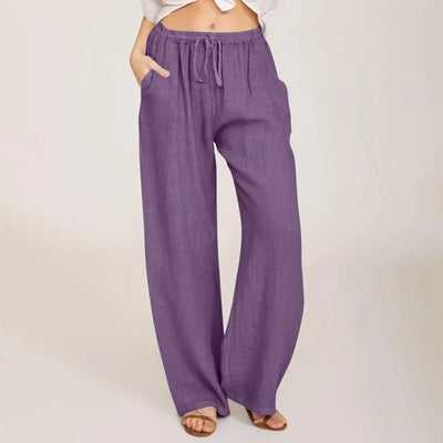 Savrani™ | Pantaloni comfort a gamba larga.