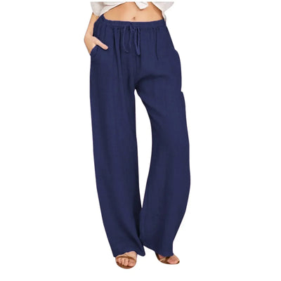 Savrani™ | Pantaloni comfort a gamba larga.