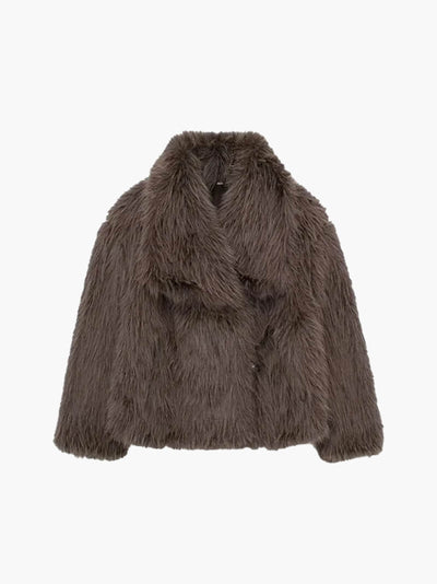Cappotto in Pelliccia Sintetica Jenna