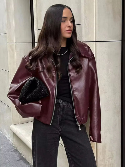 Giacca in pelle Romy