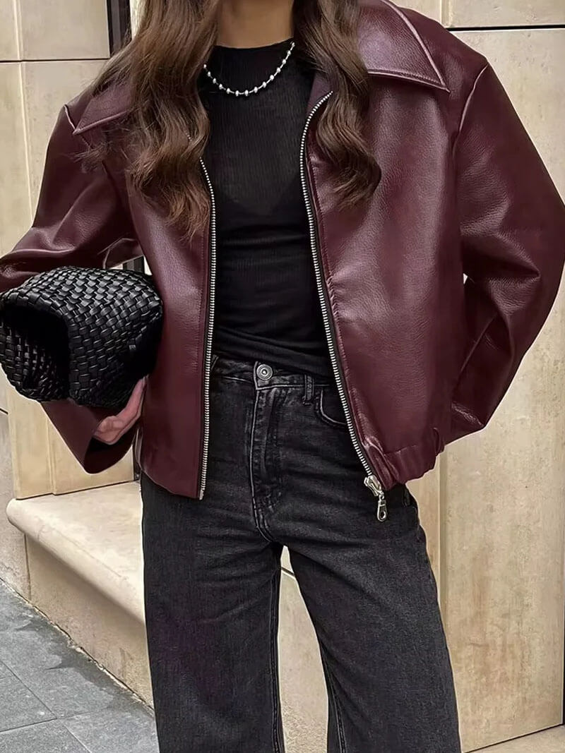 Giacca in pelle Romy