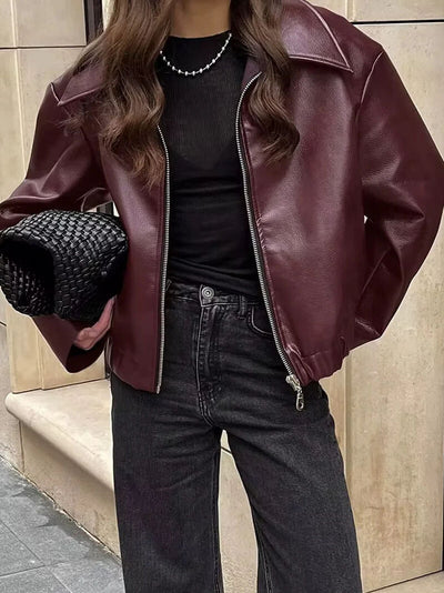 Giacca in pelle Romy
