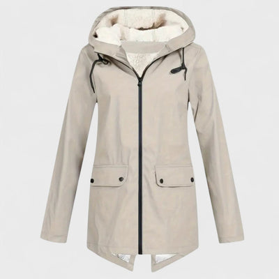 Astrid - Parka antipioggia foderato in pile