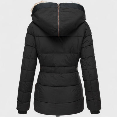 Annamarie - Puffer con cappuccio e design magro adatto