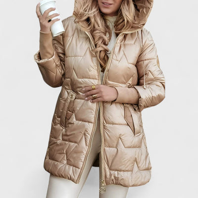 Nolwen - Cappotto invernale elegante con cappuccio